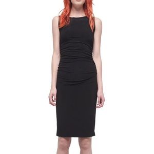 NWOT Norma Kamali Sleeveless Shirred Waist Dress